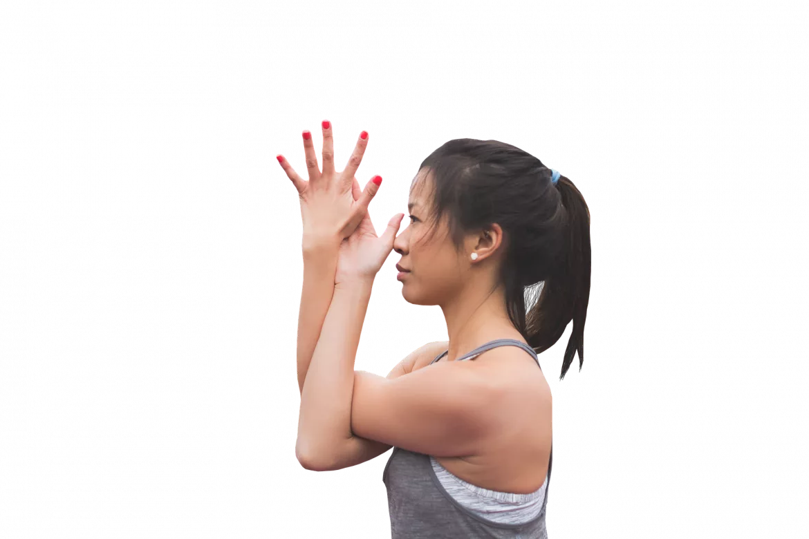 Cours de Yoga - Etirement des bras de Garudasana