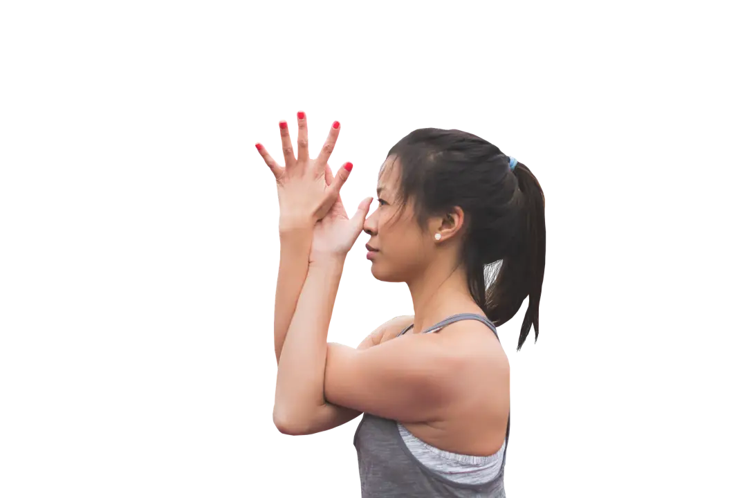 Cours de Yoga - Etirement des bras de Garudasana